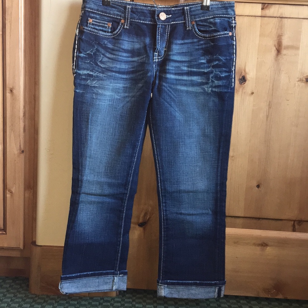 BKE Dark Capri Jeans